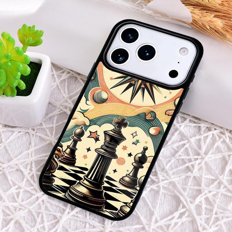 Chess Phone Case for iPhone 17 Air 16 15 11 12 14 13 Pro Max Shockproof Cover