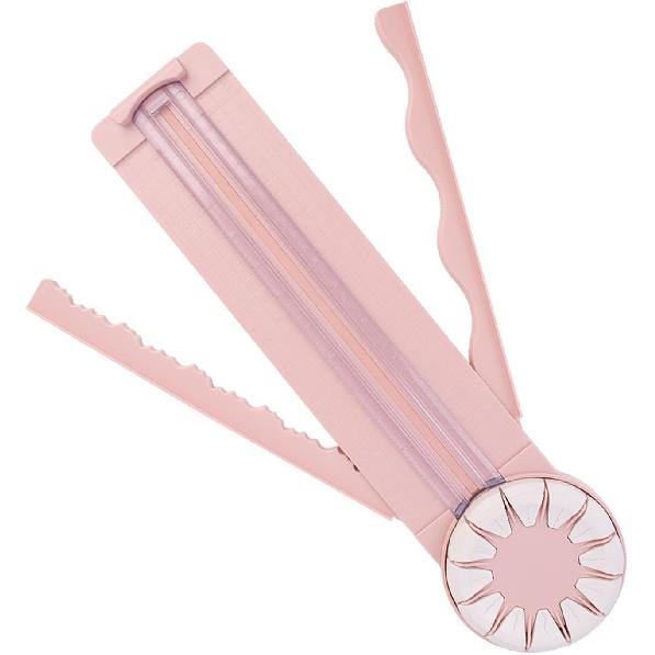 Hztyyier 12 in 1 Paper Cutter with Rotating Disc, Straight and Wavy Line, Versatile Paper Trimmer for Photo Scrapbook, Postcard Art