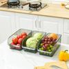 2Pcs/3Pcs/4Pcs Clear Fridge Organizer Open Drawer Snack Storage Box Multifunctional Container For Home