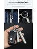 Stainless Steel Waterproof Pill Bottle Keychain - Portable Multi-Compartment EDC Storage.