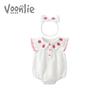 Fanlie Baby Girl Short-Sleeve Romper