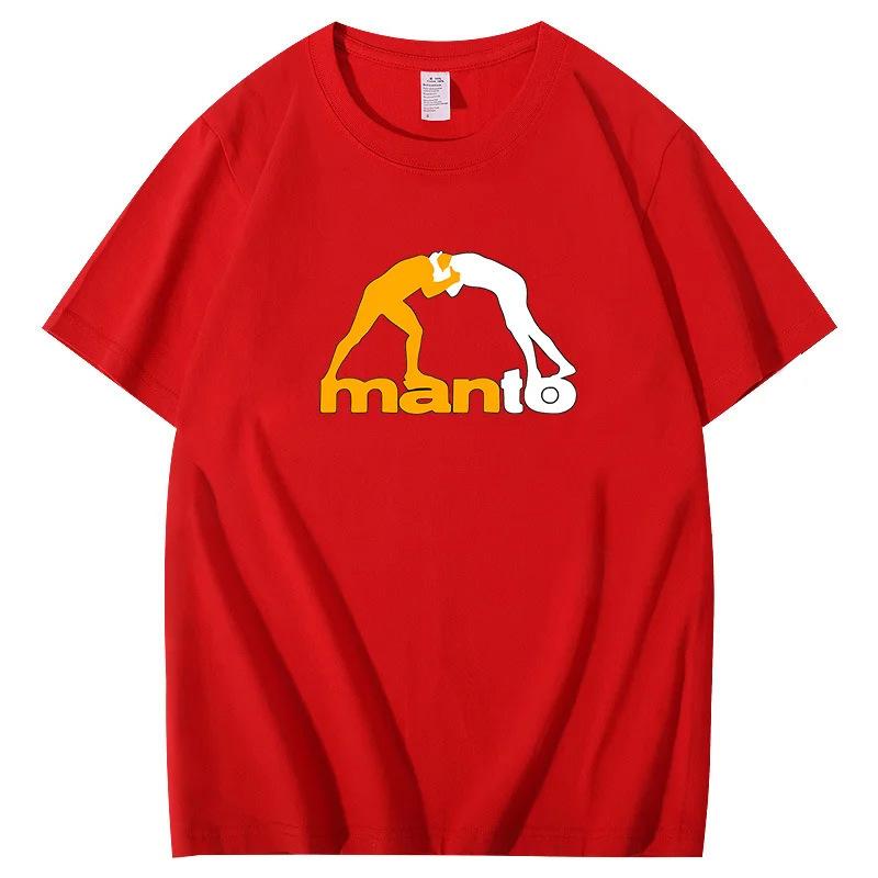 Men's T-shirt summer casual men's clothing soft polyester fabric short sleeves