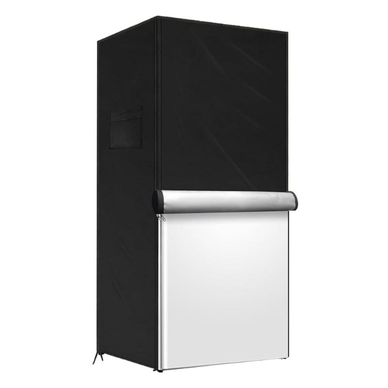 Outdoor Use Upright Freezer Cover Water Resistant Oxford Fabric Protectors Fits 56x58x86cm Compacts Refrigerators Dustproof