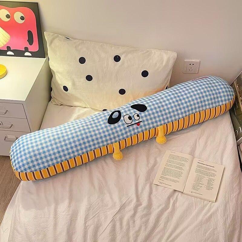 Breathable Plush Cartoon Body Pillow for Girls' Bedside or Dorm