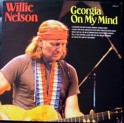 LP Record WILLIE NELSON - Georgia On My Mind SHM3159 Hallmark Record 1984 UK Folk Used