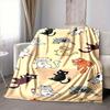 1pc Cats Pattern Blanket, Lightweight Flannel Throw Blanket For Sofa, Bed, Travel, Camping, Living Room, Office133