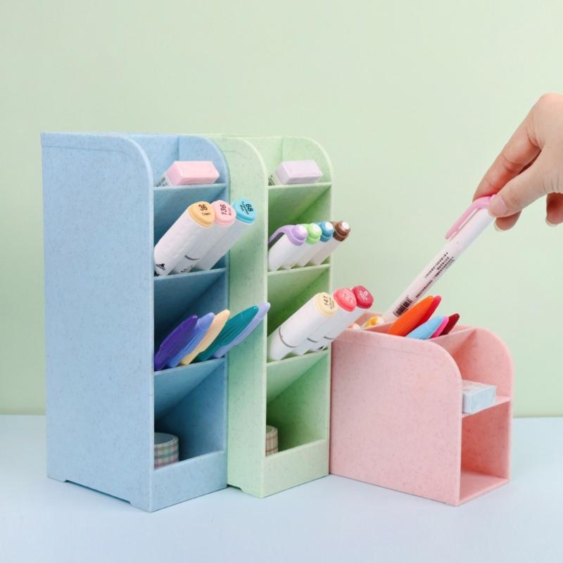 Office Pen Holder Pencil Holder Cup Paint Brush Organizer Cosmetic Organizer Box