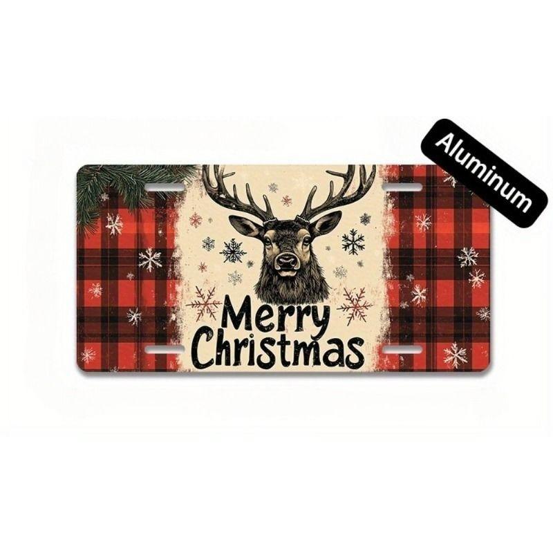 Motorcycle Souvenir License Plate, Metal Auto Wall Decor 15x30cm