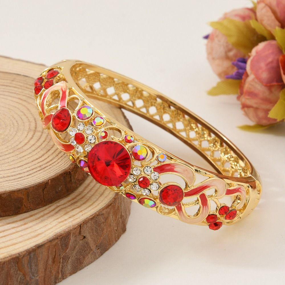 Traditional Beijing Cloisonne Bracelet Enamel Vintage Ethnic Bangles  Women Girl