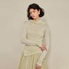 Waiwaiaiem Yy_Slanted Slit Swing Neck Top