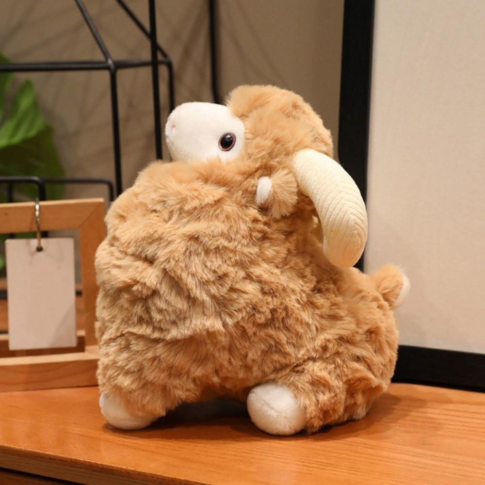 Cartoon Lamb Plush Toy Fluffy Animal Fluffty Doll Sleeping Pillow Sheep Plush Doll  Home Decor