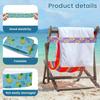 5Pcs Large Colorful Bed Sheet Storage with Blankets, Clothes Storage with Elastic Bands, Beach Chairs, Towels, Straps
