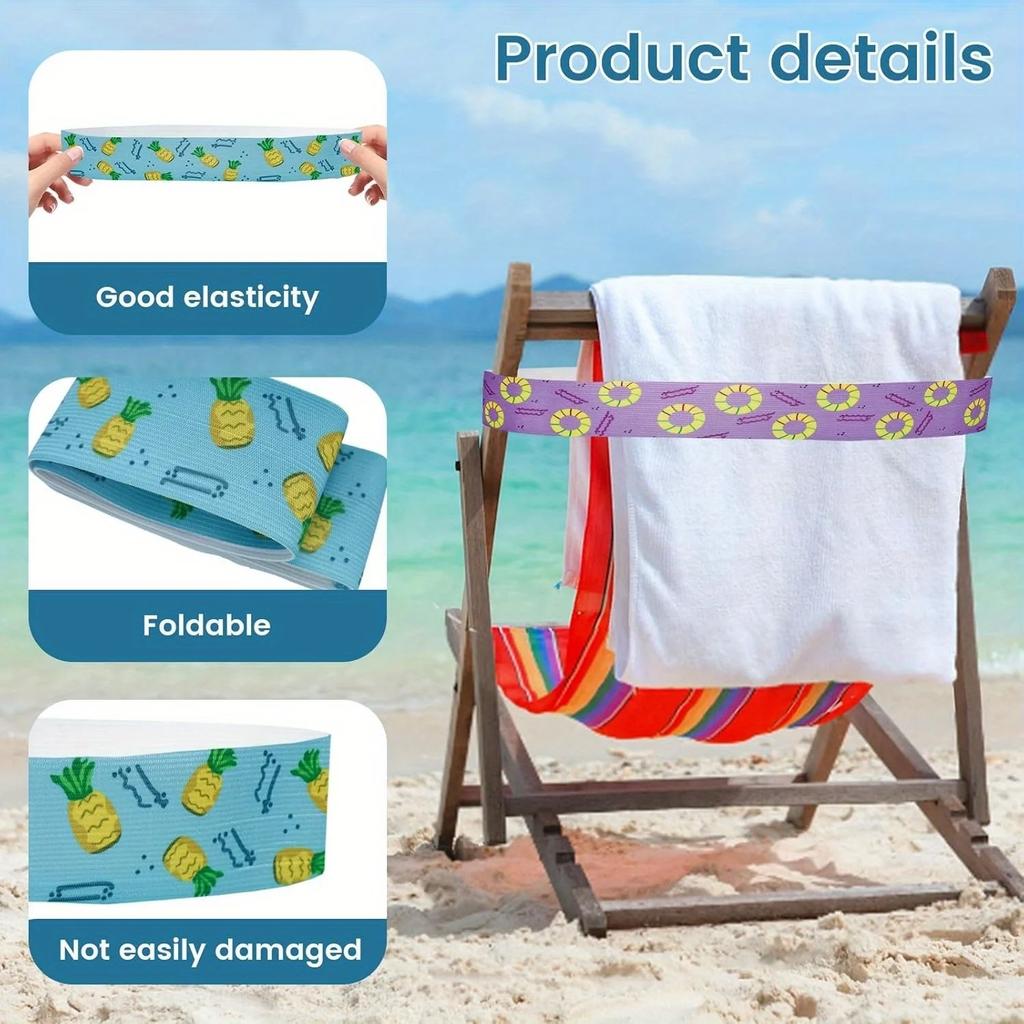 5Pcs Large Colorful Bed Sheet Storage with Blankets, Clothes Storage with Elastic Bands, Beach Chairs, Towels, Straps