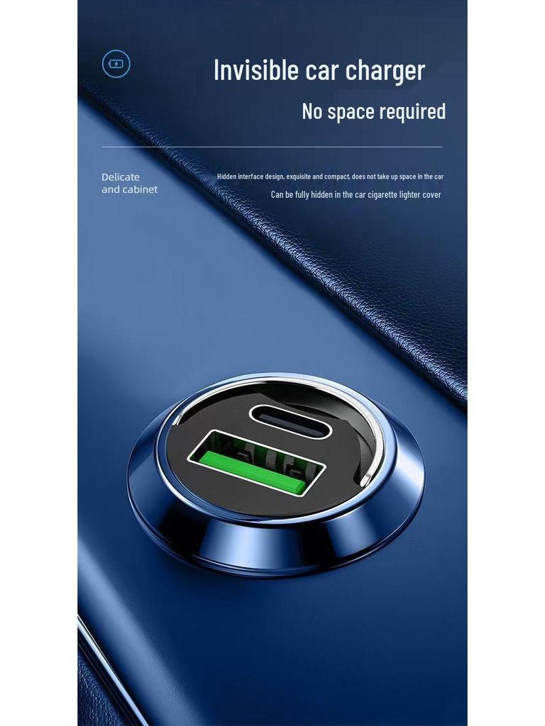 Super Fast Car Charger with 16-Port Cigarette Lighter Adapter for Huawei, Xiaomi, and Apple Devices