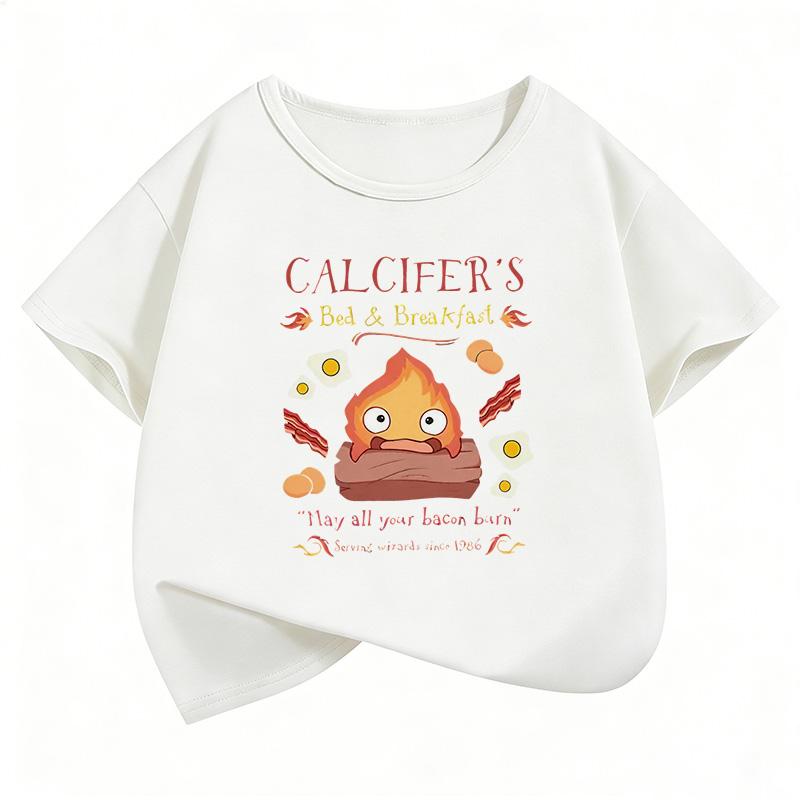 Fashion Graphic Kids Tshirts Summer Short Sleeve Tees Cartoon Animal Boys Girls Clothes Kawaii Tops Y2K Children Tshirt