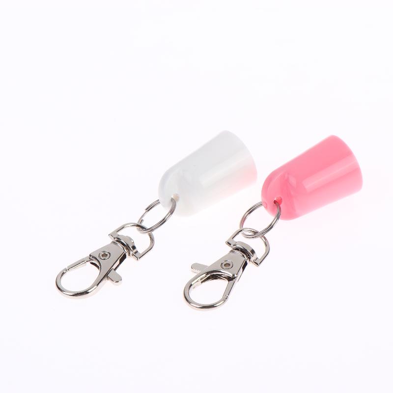 1Pcs Lightweight Multiple Color Keychain Holder Lip Balm Caps Universal Lip Balm Holder Daily Carry
