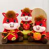 2026 Year of The Horse Stuffed Animal Plush Toy Chinese New Year Zodiac Horse Doll God of Wealth Peace Mascot Doll