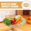 Bamboo Basket Woven Large Capacity Fruit Storage Kitchen Home Decor Serving Container Handmade Food Holder