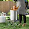 4FT Adjustable Propane Regulator with Hose - 0-20 PSI High Pressure Gas Grill Hose Replacement Kit with Control Valve for Turkey Fryers, Stoves &