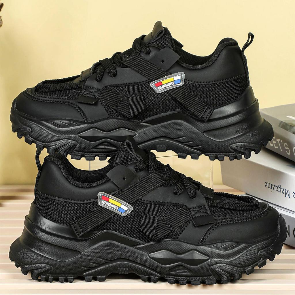 Thick-soled heightening dad shoes mesh surface breathable and comfortable casual sports shoes outdoor couple tide shoes