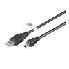 Logilink USB-Kabel | Stecker | Mini-USB Typ B | Stecker | Schwarz | 4-Pin USB Typ A | 1,8 m