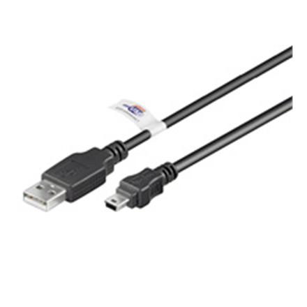 Logilink USB-Kabel | Stecker | Mini-USB Typ B | Stecker | Schwarz | 4-Pin USB Typ A | 1,8 m
