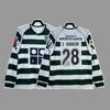 Lisbon Retro Jersey Football Jersey Classic Nostalgic No. 28 C Ronaldo Game Long Short-sleeved Sports Jersey