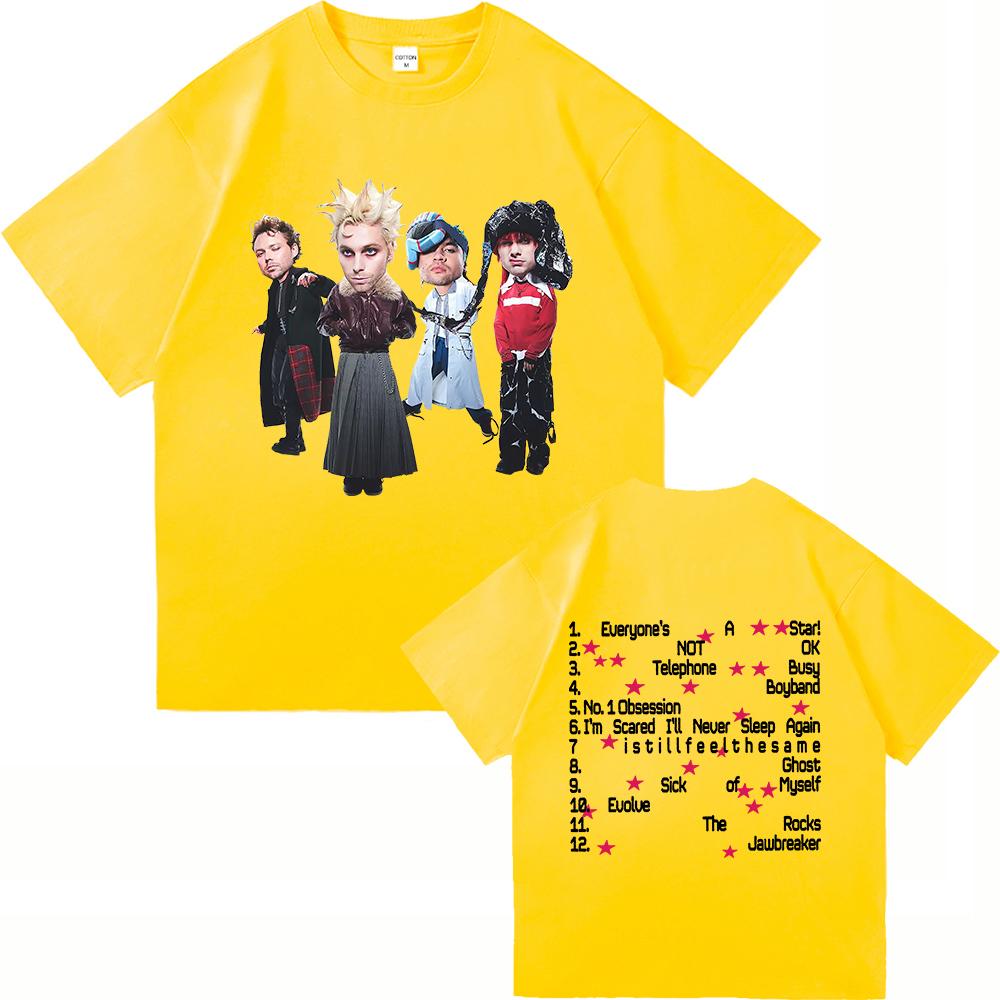 

5 Seconds of Summer Футболка Everyones A Star Мода 2025 Альбом ЧоловікиЖінки Одяг Харадзюку Високоякісні Топи Бавовняні Футболки 2XL