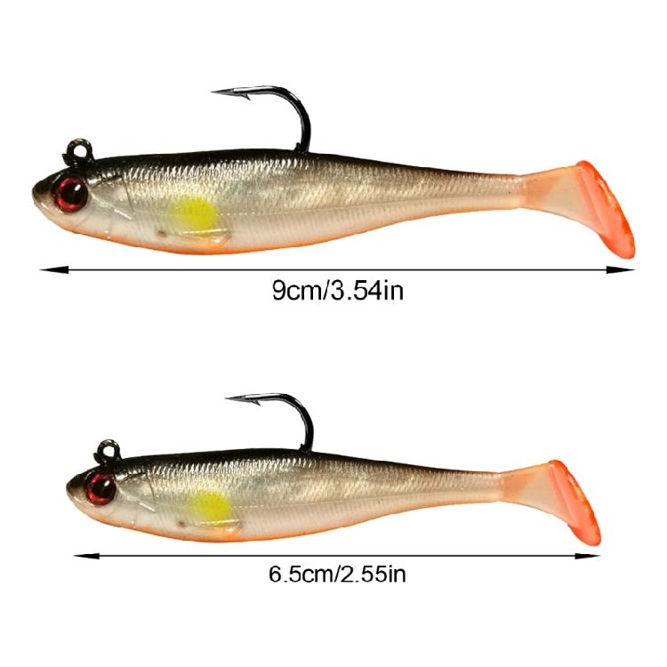 Pre-Rigged Soft Lure Fishing Tackle Accessories Artificial Swimbait Paddle Tail Fishing Lure Sinking Baits for Trout