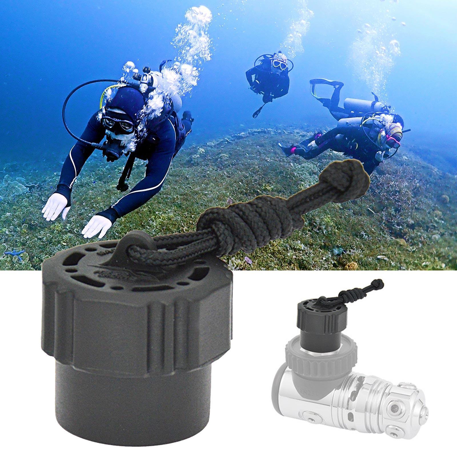 

Удобная резьбовая пылезащитная заглушка Din с тросом для дайвингового оборудования, антивозрастная защитная крышка клапана акваланга, простая в использовании