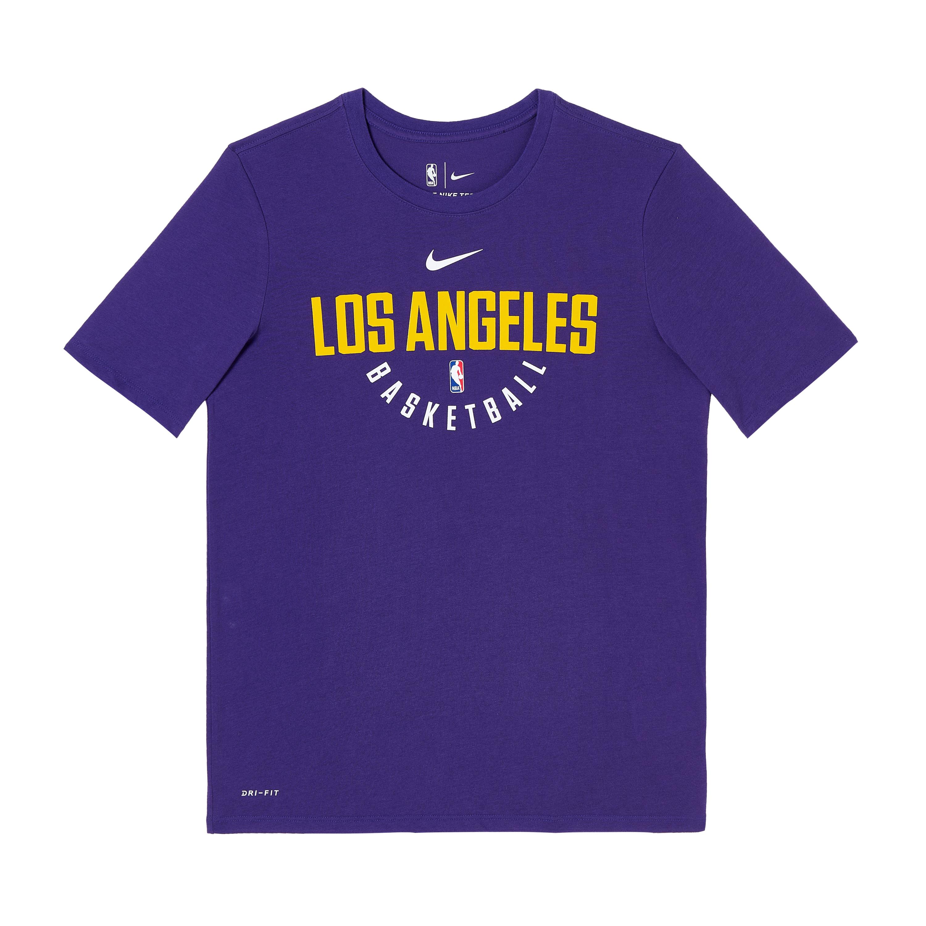 

Nike Футболка Dri-Fit NBA Los Angeles Lakers Удобная Универсальная Мягкая С коротким рукавом Детские Топы 3Z2B711R1-LAK S