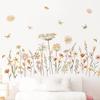 Boho Löwenzahnblume Wandaufkleber Wildblumen Floral Gras Abziehbilder für Baby Kinderzimmer Mädchen Schlafzimmer Kinderzimmer Wanddekoration