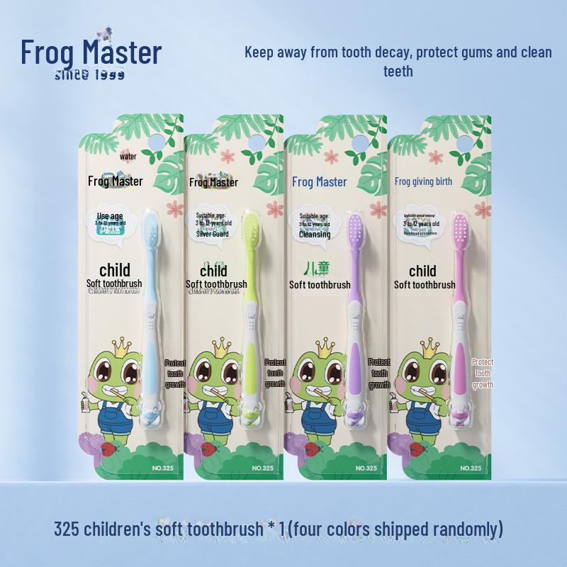 Frog Prince Kids' Ultra-Soft Toothbrush for Ages 3-12