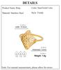Cazador Stainless Steel Aesthetic Filigree Women's Ring Jewelry Adjustable Rings Birthday Party Wedding Gifts 2026 Wholesae New