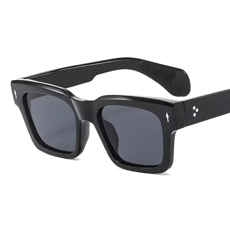Quadratische Luxus-Sonnenbrille Damen Herren Marke Designer Mode Sonnenbrille Weiblich Männlich Lässig Punk Spiegel