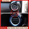 2Pcs Stainless Steel Car Front Side Air Conditioning Vent Outlet Cover Trim Sticker for Nissan Kicks 2017 - 