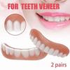 2 Pairs of Dentures, Prosthetic Teeth, Super Comfortable False Teeth, Perfect Fit, Flexible, Practical, Whitening Teeth, Natural and Comfortable Fit,