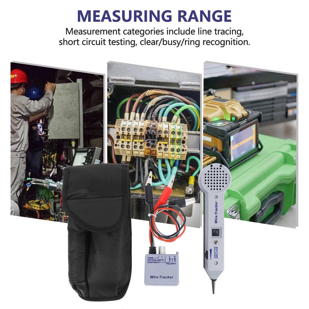 BHBL Wire Circuit Tester 200EP High Accuracy Cable Tone Generator Inductive Amplifier and Probe Kit with Adjustable