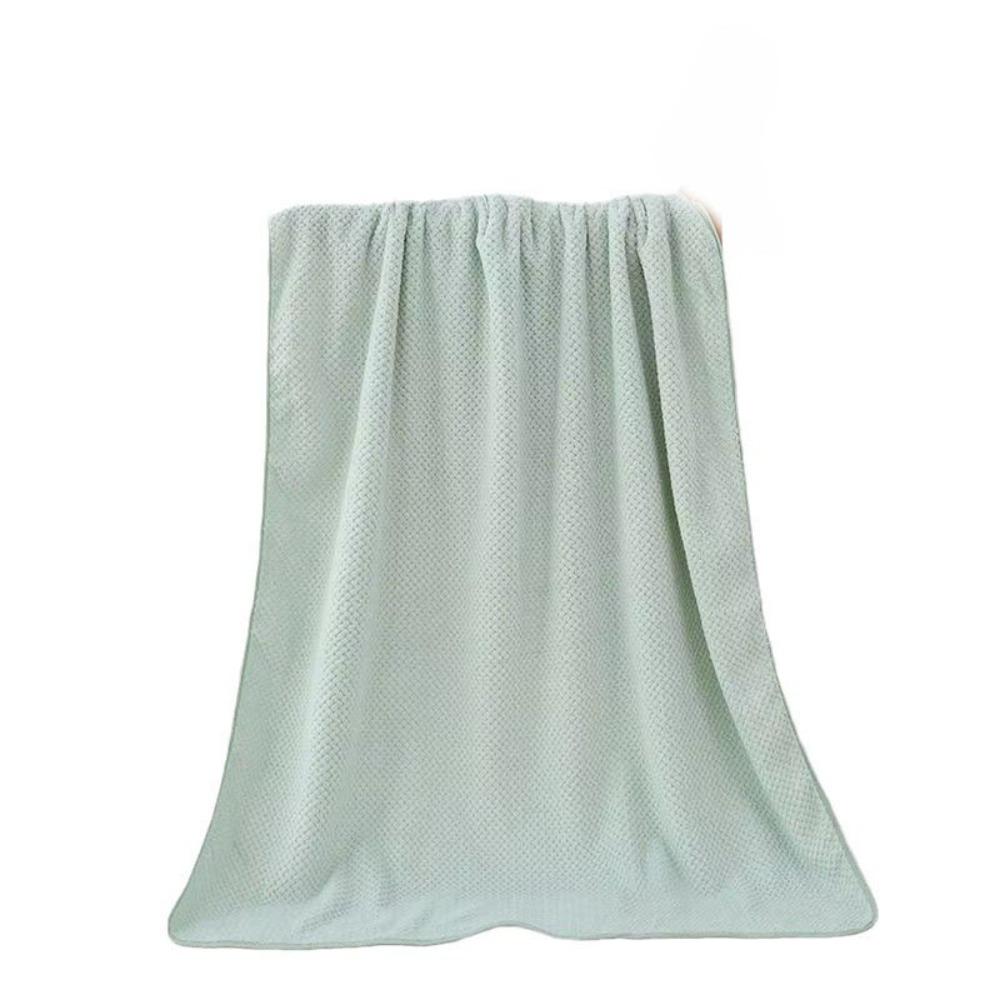 

Water Absorption Bath Wiping Coral Fleece Shower Towel Skin-Friendly Blanket for Men and Women светло-зеленый