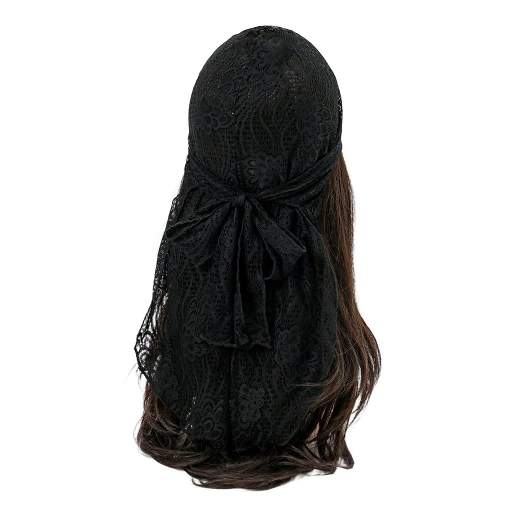 2025 New Embroidered Floral Lace Hijab Scarf For Woman Summer Sunn Protection Wraps Ladies Bandana Casual Headband
