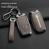 For PERODUA Toyota Car Key Cover Metal Shell Protector for Men Women with Remote Control