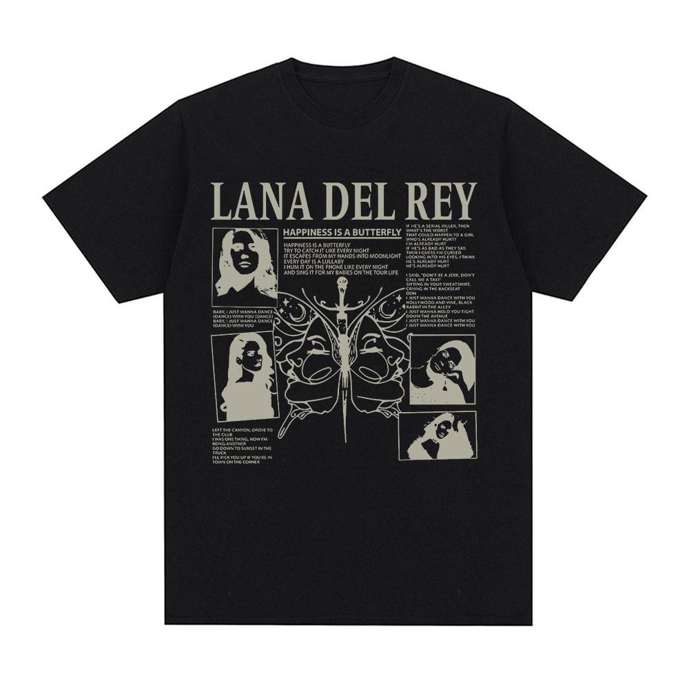 Singer Lana Del Rey T Shirt Ultraviolence Music Album T Shirt Vintage Hip Hop Streetwear Short Sleeve Plus Size T Shirt Women
