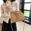 Women's Straw Beach Bag Wicker Shoulder Bag Crossbody Bag Small Feminine Luxury