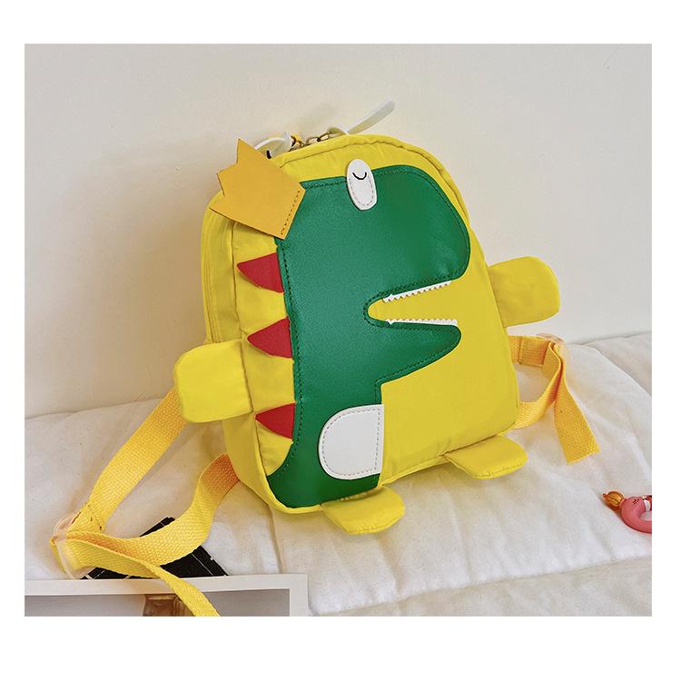 

Новый детский школьный рюкзак с защитой от потери, рюкзак с защитой от нагрузки, рюкзак с рисунком милого динозавра для детского сада жёлтый