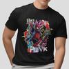 Spider Punk T-Shirt Cool Rock Guitar Hero Graphic Tee Superhero Streetwear