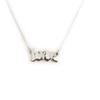 Les Trésors De Lily [N2854] - Collier Argent 'Love' argenté (rhodié) - 20x11 mm (gothique)
