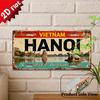 D-Flach aus Hanoi Geeignet für Außenplaketten und Wanddekoration Mit einem Vintage-Design zum Thema der historischen Hauptstadt