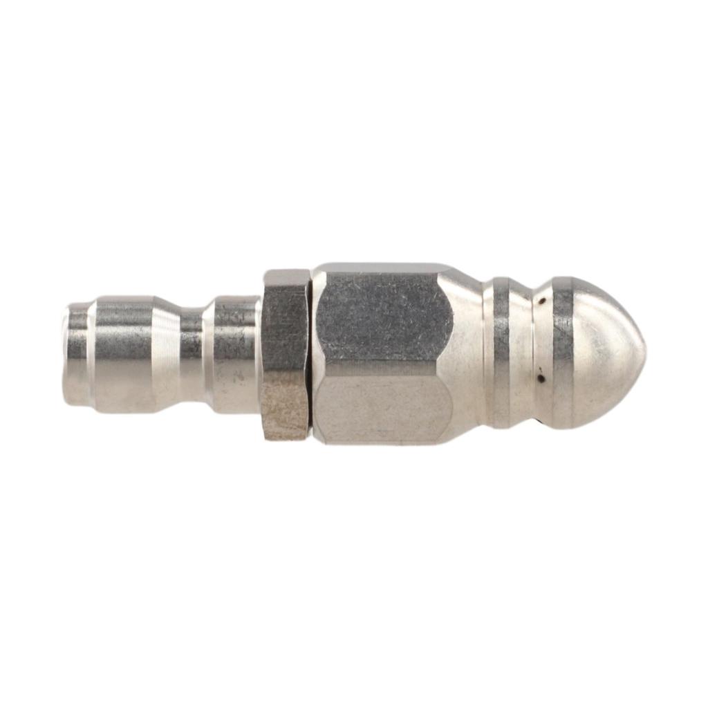 Silvery Pipe Cleaning Nozzle Set 0 Front Nozzle Compatible With High-Pressure Cleaners Enhanced Debris Removal