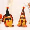 Halloween Decorations - Cute Wind-up Turkey Faceless Old Man Figurines for Party Decorations - Thanksgiving Party Doll Ornaments