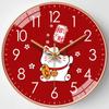 12-inch 30cm Wall Clock Living Room Stylish Creative Clock Simple Decoration Without Punching Mute Clock Wall Hanging